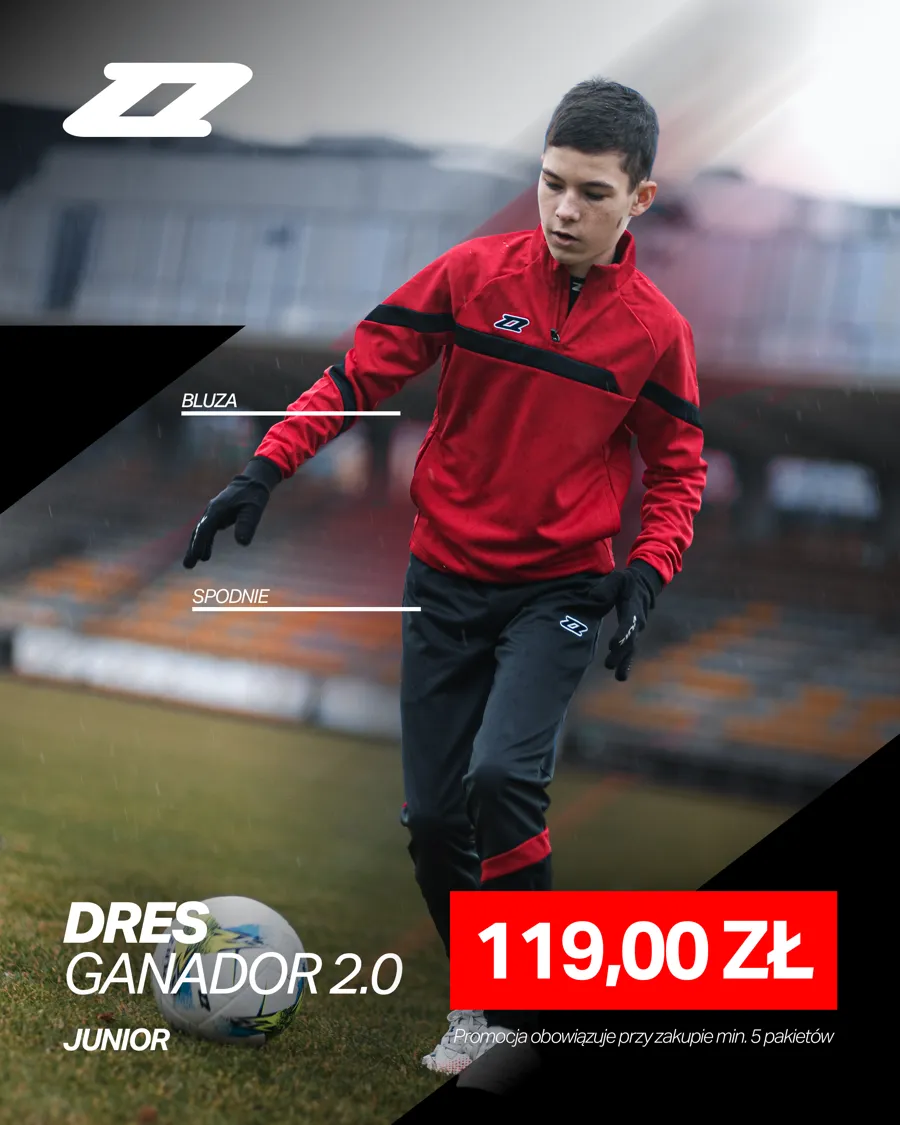 Dres treningowy Zina Ganador 2.0 Junior: bluza i spodnie za 119 zł